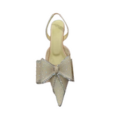 Diamante Kitten Heel Sandals